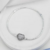 Pulseira de Prata para Berloques Coração Cravejado 18cm na internet