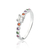 Anel de Prata Zircônia Branca e Coloridas - Colors - comprar online