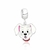 Berloque de Prata Cachorrinho Branco