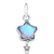 Berloque de Prata Estrelas Murano Penduradas