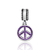 Berloque de Prata Paz e Amor Pavê Roxo: Charme e Significado em Sua Pulseira