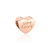 Berloque de Prata Rosé Separador One Love com Zircônia