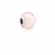 Berloque de Prata Murano Quartzo Rosa