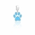Berloque Patinha De Cachorro Azul Turquesa