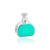 Berloque de Prata Separador Pavê Perfume Verde - Coleção Memories