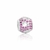 Berloque de Prata Separador Ratinho Pavê Rosa