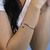 Bracelete de Prata Corações Abaulados Lisos 18cm