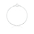 Bracelete de Prata Rígido p/ Berloque e Charms 18cm