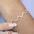 Bracelete de Prata Zig Zag 18cm