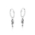 Brinco de Prata Argola Cavalo Marinho 1,1cm