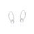 Brinco de Prata Argola com Cristal Furta Cor 1,4cm