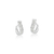 Brinco de Prata Argola Curva Brilhante 1,2 cm