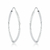 Brinco de Prata Argola Navete Liso 2,8cm