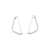 Brinco de Prata Argola Triangular 3,0cm