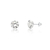 Brinco de Prata Baby Zircônia Redonda 5mm