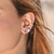 Brinco de Prata com Piercing de Pressão Gota Furta Cor