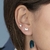 Brinco de Prata Earcuff Borboletas