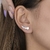 Brinco de Prata Earcuff Círculos Lisos Crescentes