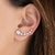 Brinco de Prata Earcuff Estrelas