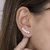 Brinco de Prata Earcuff Ramo de Folhas