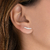 Brinco de Prata Earcuff Sete Pontos de Luz