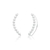 Brinco de Prata Earcuff Bolinhas