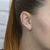 Brinco de Prata Earcuff Cravejado com Zircônias