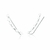 Brinco de Prata Earcuff Estrelas e Bolas