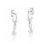 Brinco de Prata Meia Argola Clave de Sol 2,1 cm
