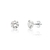 Brinco de Prata Zircônia Branca 6mm