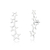 Brinco Earcuff Quatro Estrelas de Prata