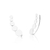 Brinco de Prata Earcuff Círculos Crescentes