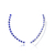 Brinco Earcuff de Prata com Zircônia Azul