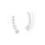 Brinco Earcuff Estrelas de Zircônia
