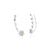Brinco Earcuff Flor Zircônia Furta-Cor