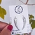 Brinco de Prata Envelhecida Earcuff Pena 2,8cm