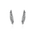 Brincos de Prata Earcuff Pena Envelhecida