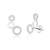 Brinco de Prata Earcuff Três Círculos