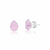 Brinco Prata Zircônia Rosa Claro