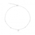 Colar de Prata 5 Pontos de Luz Zircônia Branca 40cm