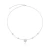 Choker de Prata Coração Brilhante e Ponto de Luz 40cm - Nicole Prazeres: Sofisticação e delicadeza