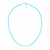 Choker de Prata Cristais Azuis e Estrelas Madrepérolas 40cm