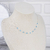 Colar de Prata Zircônia Azul 40cm - Nicole Prazeres