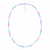 Choker de Prata Cristais Coloridos 40cm