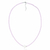 Choker de Prata Cristais Rosa Estrela Madrepérola 40cm