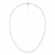Choker de Prata Cristais Verde com Madrepérola 40cm