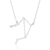 Colar de Prata 925 Astros Constelação Signo de Libra 45cm