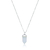 Colar de Prata com Cristal Boreal 45cm