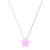 Colar de Prata Cristal Fusion Estrela 40cm - comprar online