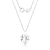Colar de Prata Coração 10mm Zircônia 45cm + Caixinha - comprar online